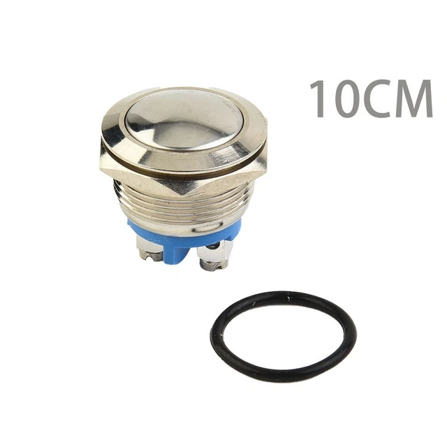 HEAVY DUTY 19MM Stainless Steel Push Button Switch Waterproof and Long ...