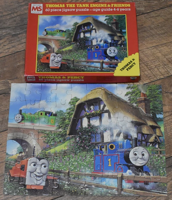 VINTAGE THOMAS THE Tank Engine percy Puzzle by Michael Stanfield 60 piece jigsaw £7.94 PicClick UK