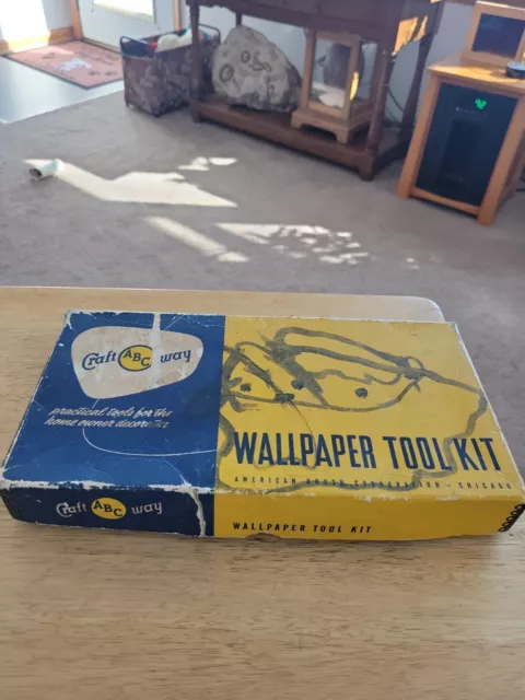 Vintage The Craftway WALLPAPER TOOL KIT in Original Box