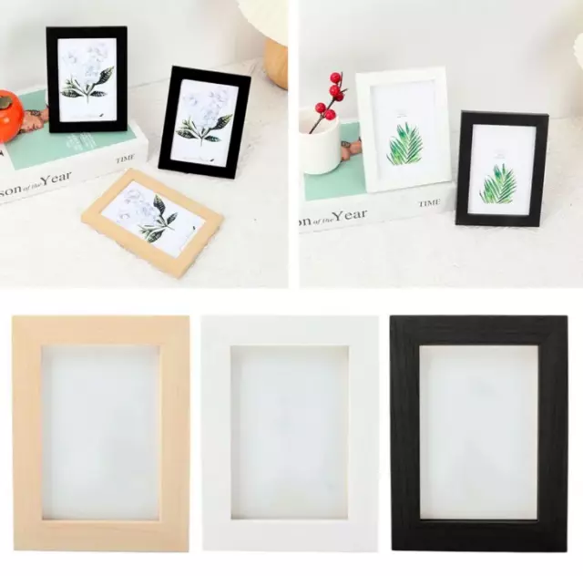 Photo Picture Frame Black White Classic 4x6 5x7 A4 A3 Rectangle Wood Effect Fram