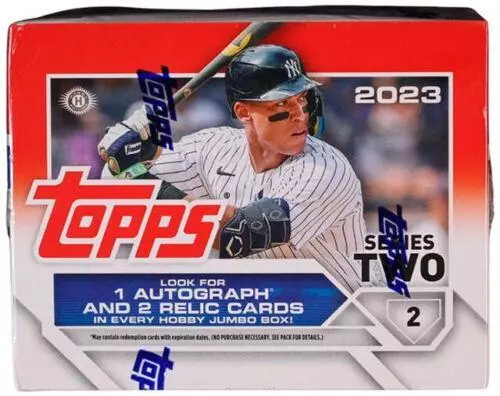 2023 Topps Series 2 JUMBO Baseball Factory Sealed Hobby Box! AUTO- 2 RELIC+!