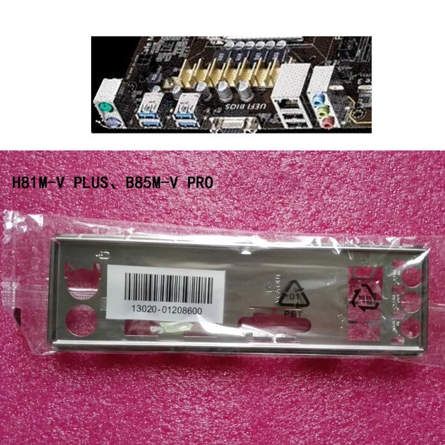 For Asus H81M-C R2.0 & H81M-C/C/SI & H81M-C Shield IO I/O Backplate Motherboard - Foto 4