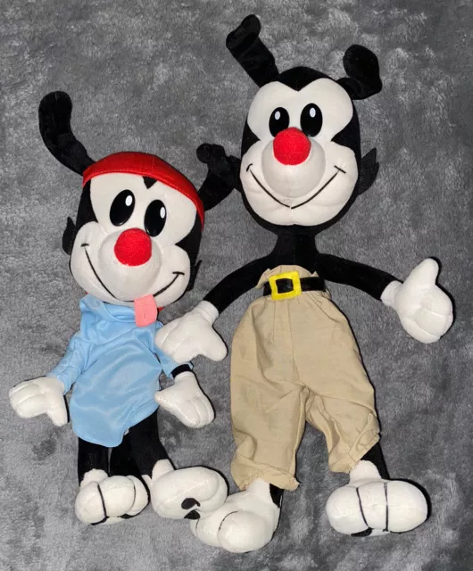 Vintage Animaniacs WAKKO & YAKKO WARNER PLUSH Lot Of 2 Play By Play 1995