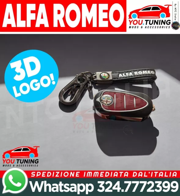 Alfa Romeo Mito Giulietta Guscio Scocca Chiave Telecomando 3 Tasti Per + 3D Logo 3