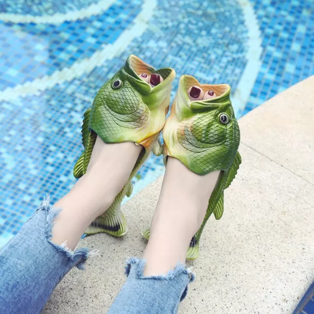 Funny Slippers Man Footwear Family Shoes Parent-child Sandals Fish Slippers