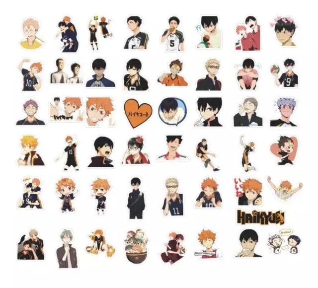 Haikyuu!! Anime Volleyball Birthday 10pcs Party Favors Backpack Stickers