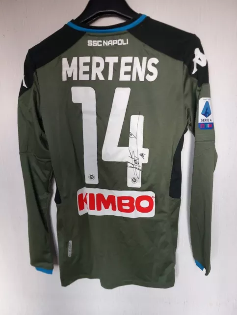 Mertens Maglia Napoli 2019 Match Worn Shirt Jersey Camiseta Calcio Signed Kappa