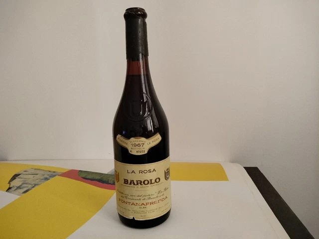 Vino Da Collezione  -Barolo Doc-Vendemmia 1967- Podere La Rosa- Fontanafredda-