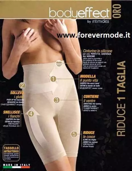 Guaina donna Intimidea con gamba lunga Body Effect riduce 1 taglia art 410618