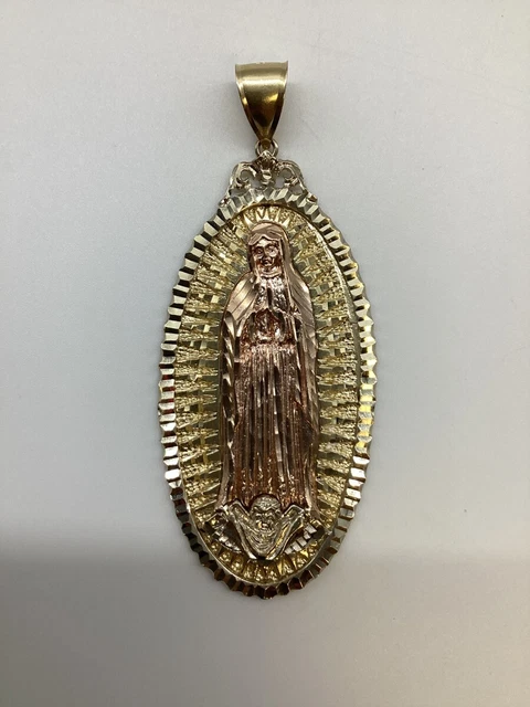 Gold Virgen de Guadalupe Pendant 14K Tri-color Gold 30.4g (GO1053853)