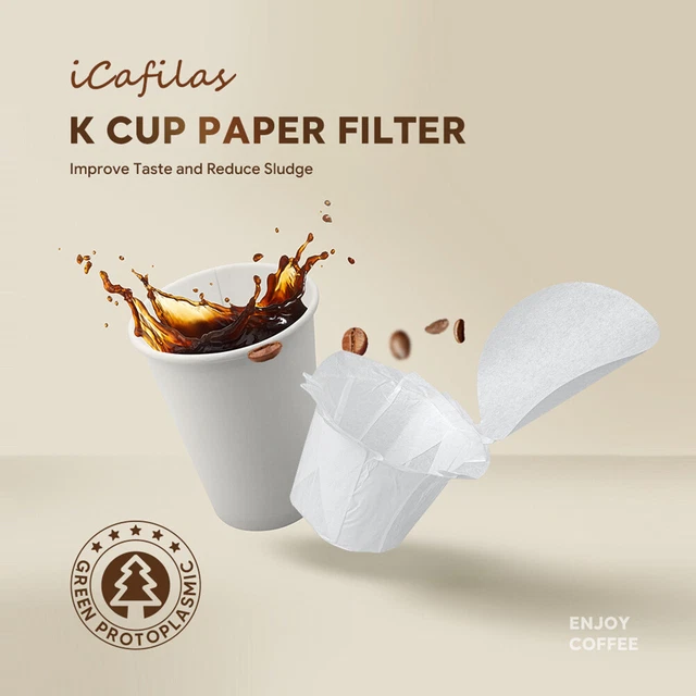 Coffee Filter Refillable Coffee Filters with Cover Office Home Tools (100pcs)