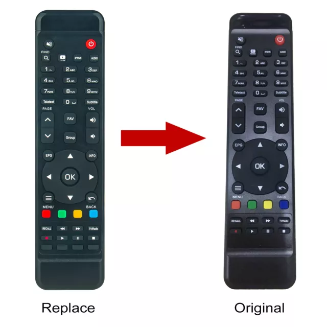 Replace Remote Control Fit for Amiko MIRA X HiS1000 1100 2000 3000 4100 & 4300