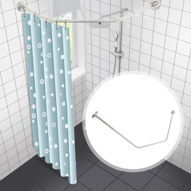 Barra de cortina de ducha impermeable de baño de acero inoxidable 45-75cm DHL