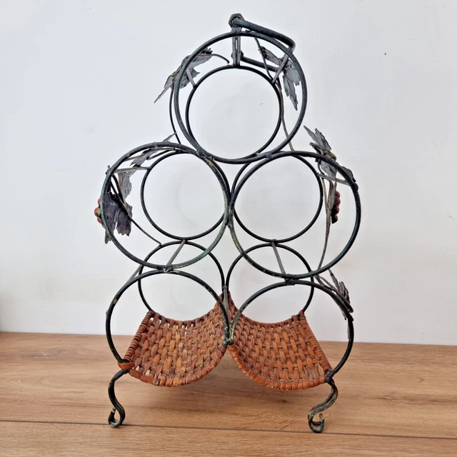 Porte bouteille vintage métal - France
