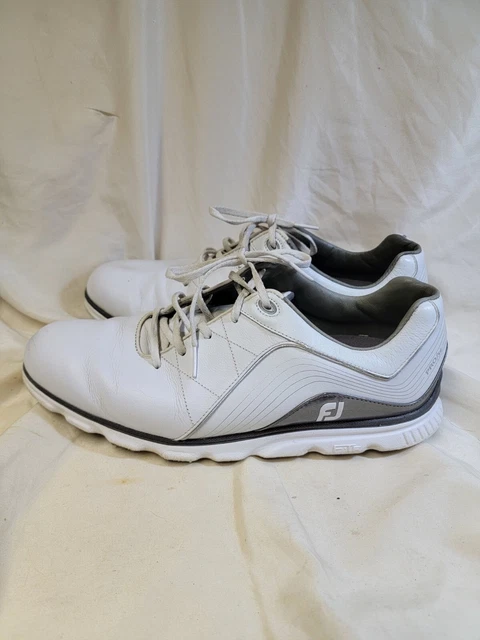 FOOTJOY FJ PRO SL Golf Shoes 53267 White Leather Soft Spikes Mens Size 11 M 25.00 PicClick