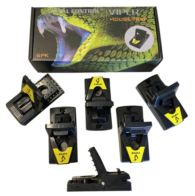 Viper Mouse Trap Lightning Fast Snap Trap 6 Pack of Premium Mouse Traps Pest