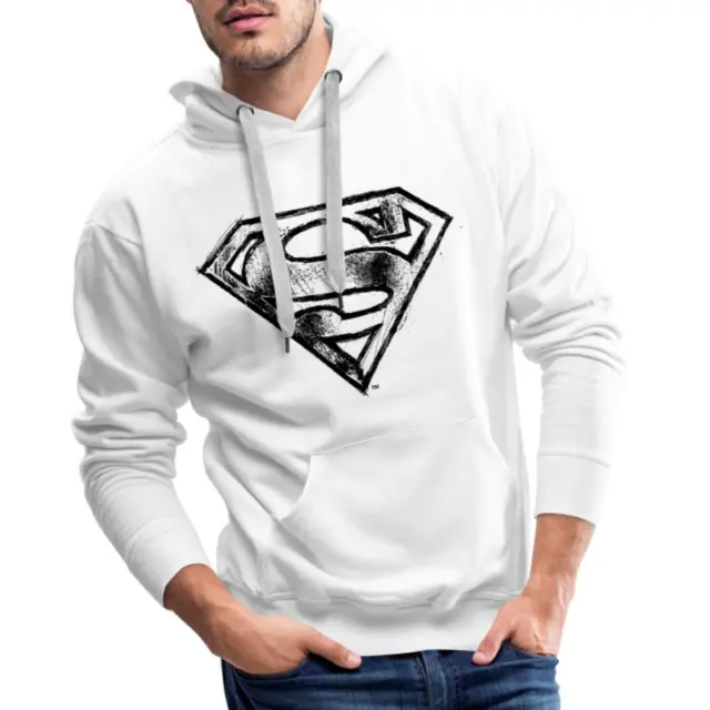 DC Comics Superman Logo Gezeichnet Männer Premium Hoodie