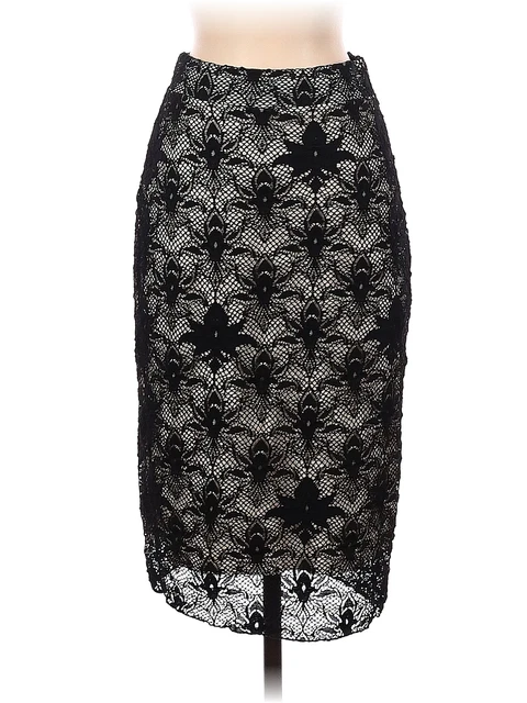 NWT Elana Kattan Women Black Casual Skirt S