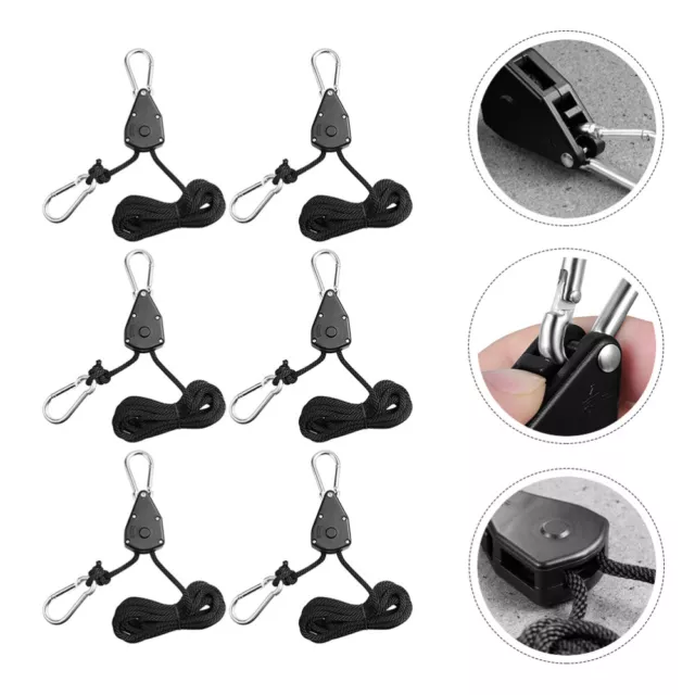 6Stk Grow Light Hangers Hochleistungsseile Hebeseile Grow Lamp Hanging Ropes
