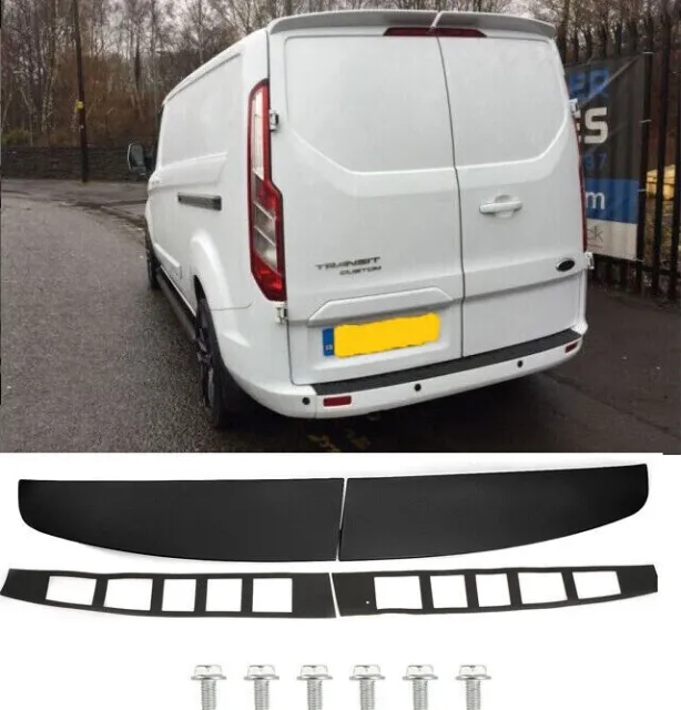 For FORD TRANSIT CUSTOM TWIN REAR BARN DOORS ROOF SPOILER (2013+) PU PLASTIC UK