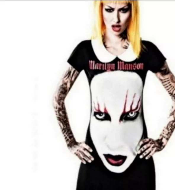 Marilyn Manson Killstar Dress Peter Pan Collar Goth Clothing Manson