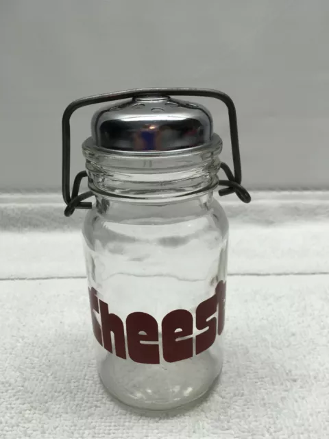 WHEATON GLASS CHEESE shaker jar metal bale wire vintage $15.55 - PicClick