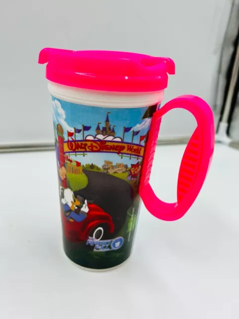 Disney Parks Resorts Welcome Arch Travel Reusable Refillable Mug With Lid Pink