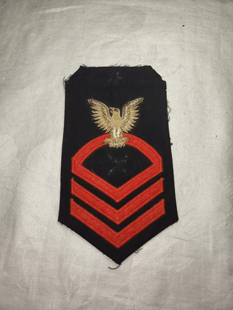 WWII or Era US Navy USN Chief Petty Officer Bullion Rate Sleeve Patch