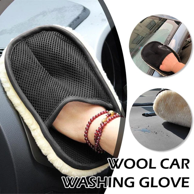 Car Styling Wool Soft Car Washing Gloves Cleaning Brush *1 Motorcycle L2Q2