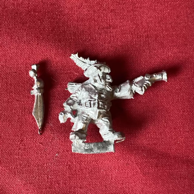 Dwarf Pirate Buccaneer With Pistol And Cutlass Metal OOP Fantasy DnD Wargames