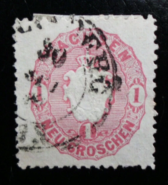 Briefmarke  1863 Altdeutschland Sachsen Groschen/Sachsen MI  16 gestempelt