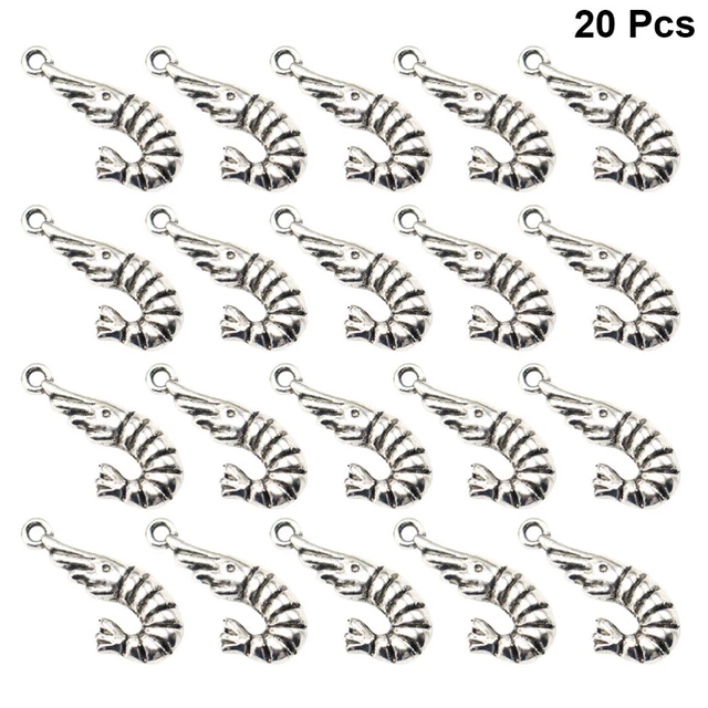 20 Pcs Alloy Letter Pendants Letters Connector Pendants Connector Charms Craft