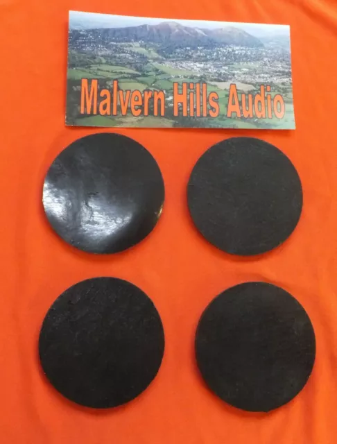 4 x Sorbothane Discs / Feet 55mm. Diameter x 5mm. Enhance Sound & Isolation