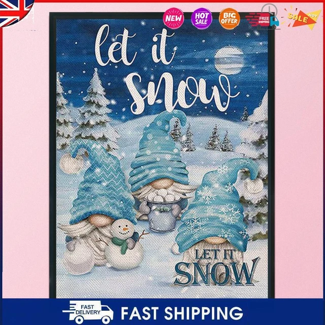 #C Full Cross Stitch 11CT Cotton Thread Christmas Goblins Printed Embroidery Kit