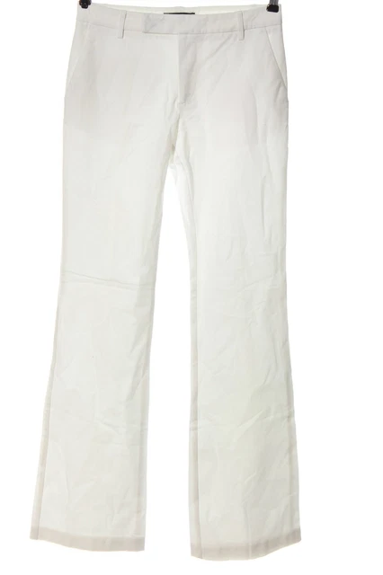 Pantaloni a percussione da donna Stefanel taglia DE 34 bianco casual look