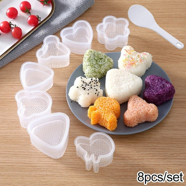 Moule à Onigiri 6 Compartiments – Machine Musubi Anti-Adhésive – Prépare 6 Boulettes De Riz Parfaites En Un Coup !