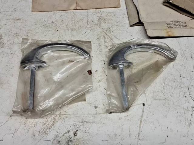 1938 Ford Deluxe Passenger Car Door Handles Pair NOS