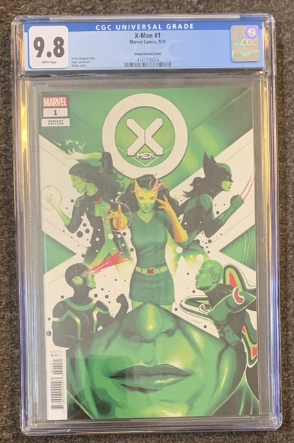 X-Men #1 CGC 9.8 White Pages 2021 Marvel 1:25 Doaly Variant Cover