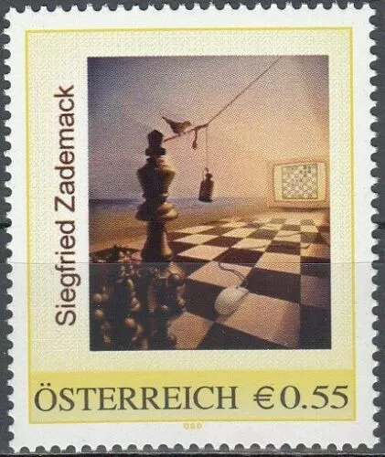 8008203 PM mit €-Zeichnung - Siegfried Zademack - Schach-chess ** pf0391