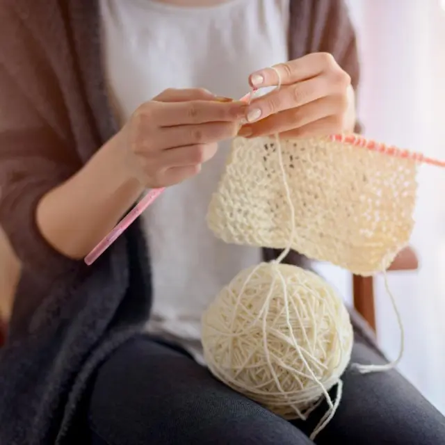 9pcs Hooks Needles Handmade ABS Yarn Knitting Crochet Color Random Knitting Tool