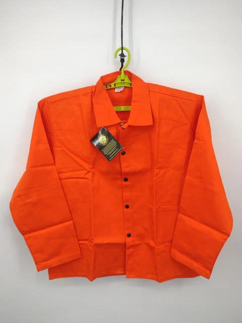 NWT Black Stallion FR Jacket Mens XL Orange Welding FO9-30C Flame Resistant Fire