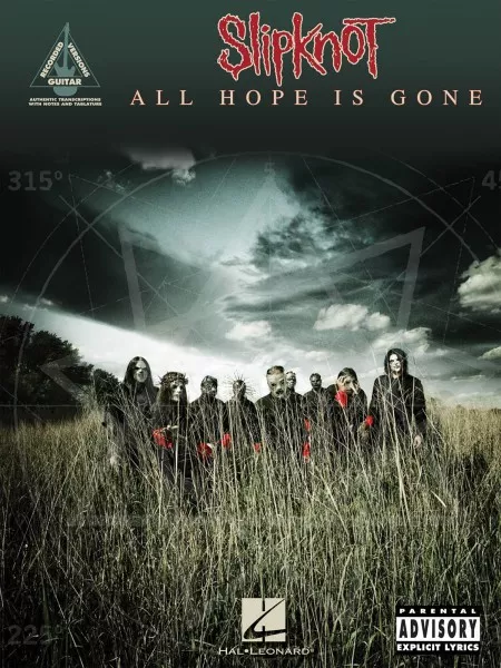 Slipknot All Hope Is Gone Sheet Music Guitar Tablature Book NEW 000690973