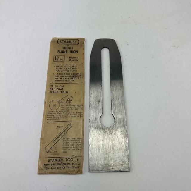 New Old Stock Stanley 1-3/4'' Wide Plane Blade  For No.3, 5-1/4, 603, 605-1/4.
