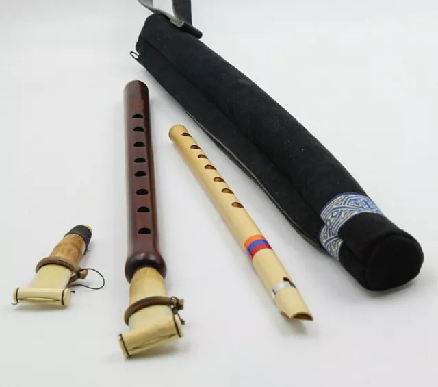 ARMENIAN DUDUK Apricot Wood + 2 Reeds + case + instruction professional flute