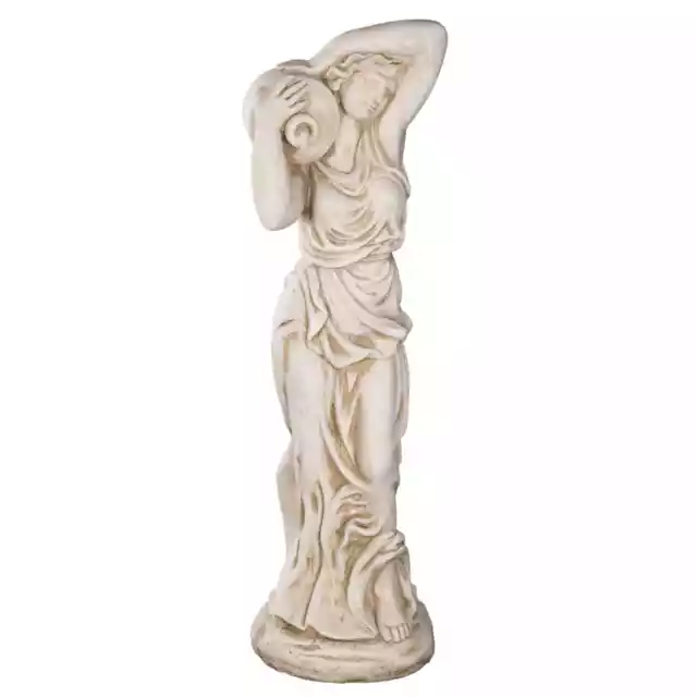 Wetterfeste Große 7kg Statue Wassertägerin 82cm SYLA14002 Gartenfigur Dekofigur