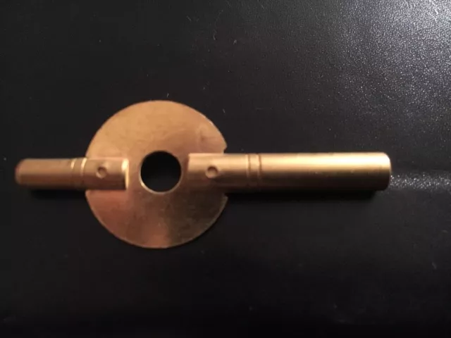 Brass Double Ended Carriage Clock Winding Key No.2  (2.75 mm & 1.75mm)