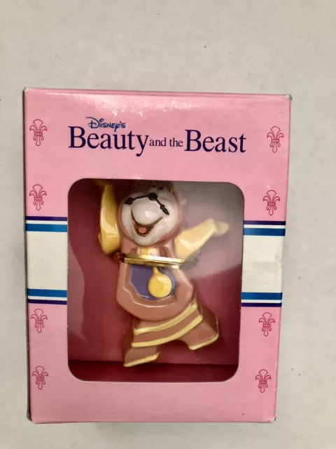 NEW in Box DISNEY'S BEAUTY and the BEAST Ornament by Schmid - COGSWORTH CLOCK