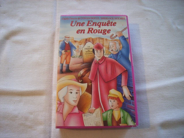 Cassette VHS une enquête en rouge