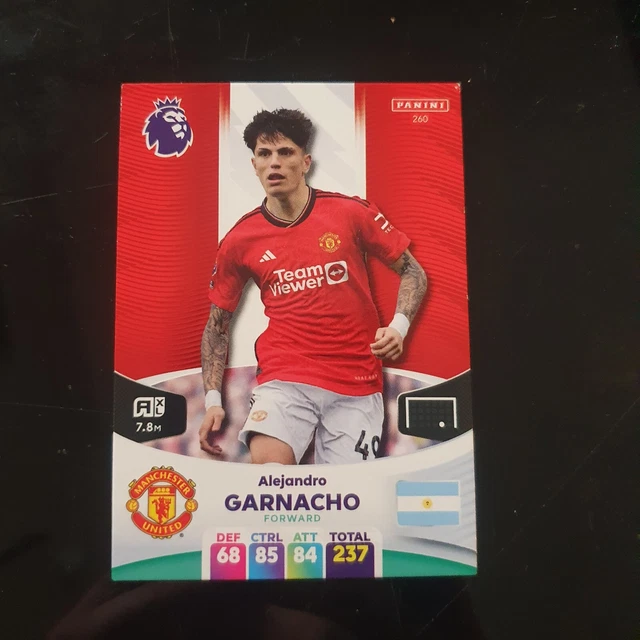 💥ADRENALYN XL 2024 Football "ALEJANDRO GARNACHO" 260 Manchester United