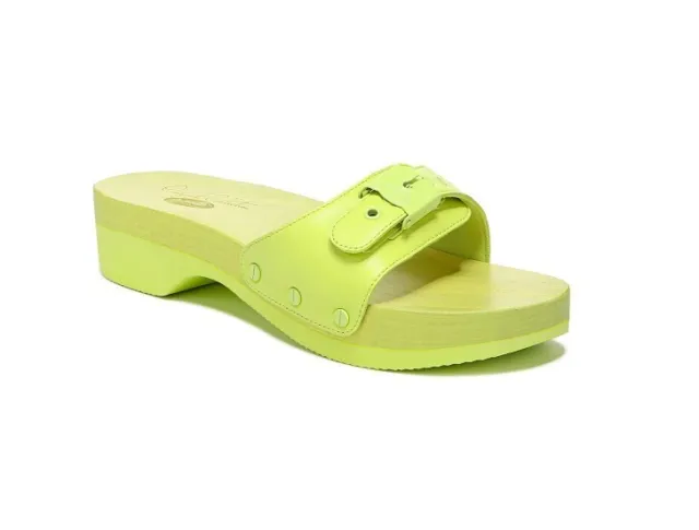 New  Dr Scholls Originally from Original Collection Sandals Wooden Lime sz 9